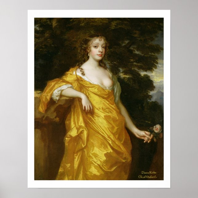Póster Diana Kirke, condesa posterior de Oxford, c.1665-7 (Frente)