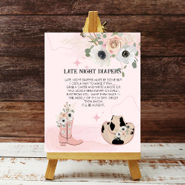 Póster Diapé nocturno Saddle Up Tema De Nova Occidental