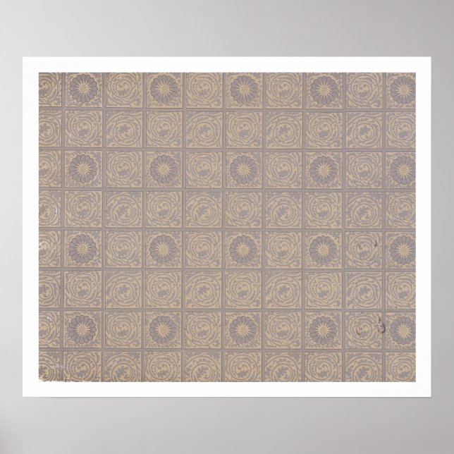 Póster Diaper design for wallpaper, 1883 (Frente)