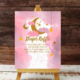 Póster Diaper Raffle Twinkle Twinkle Little Star Pink