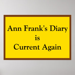 Póster Diario actual de Ann Frank