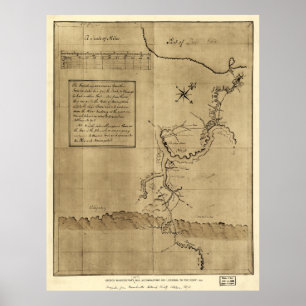Póster Diario de George Washington al Ohio 1754