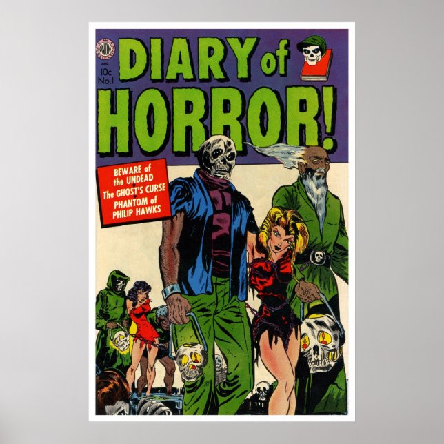 Póster Diario de horror #1 (1952) (Frente)