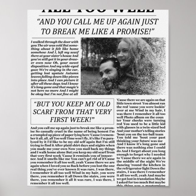 Póster Diario demasiado bueno (Frente)