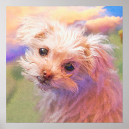 Póster Días 1 del Día 1 del Cachorro de Rescate Maltés, P