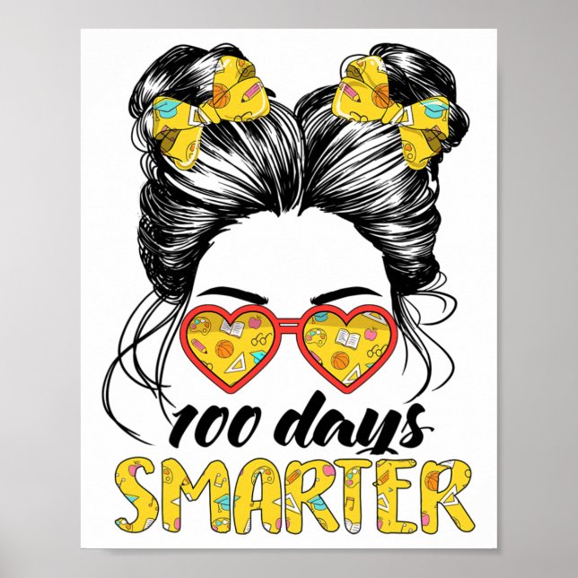 Póster Días Chicas Más Inteligentes Cabello Despeinado 10 (Frente)