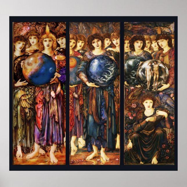 Póster DÍAS DE CREACIÓN ÁNGELES Cuarto, Quinto, Sexto Día (Frente)