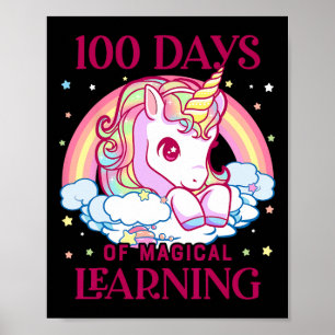 Póster Días De Escuela Chicas De Unicornio Profesores 100