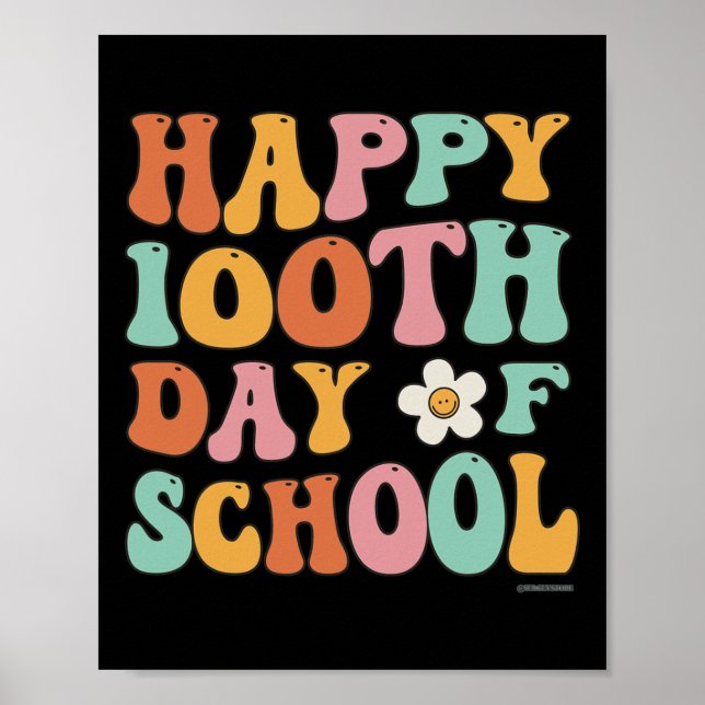 Póster Días De Escuela Para Profesores Estudiantes Retro  (Frente)