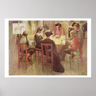 Póster Días de fiesta del navidad, pub. en "Lasst Licht