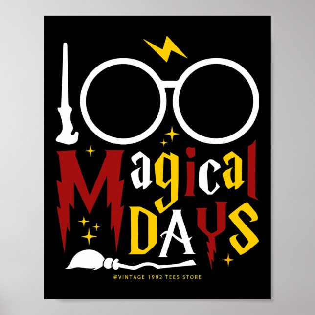 Póster Días De Mal Enseñanza Administrada Niños 100 Mágic (Frente)