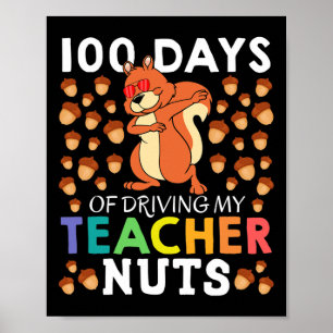 Póster Días De Manejar A Mi Maestra Nueces Divertidas ard