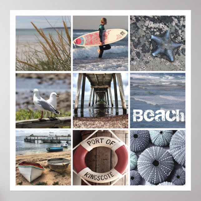 Póster Días de playa (Frente)