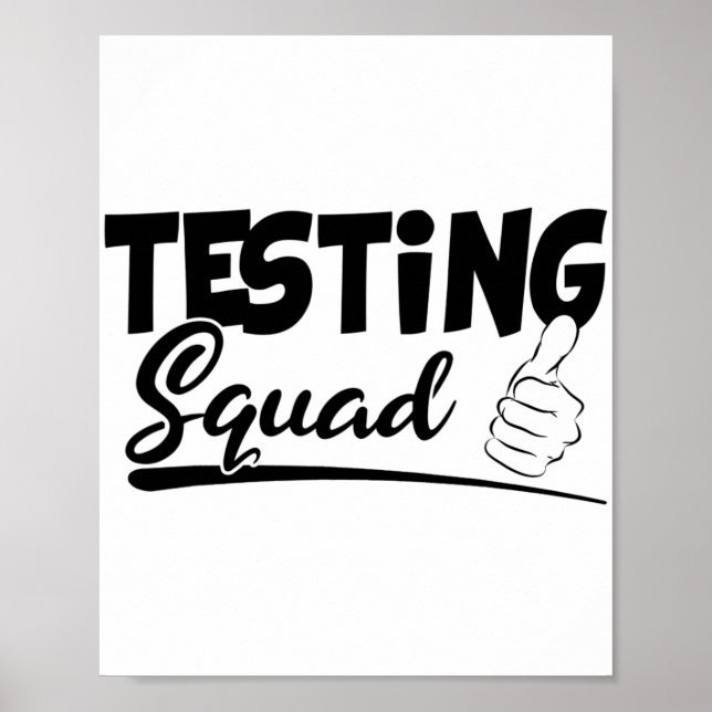 Póster Días De Prueba De Exámenes Graciosos De Squad Para (Frente)