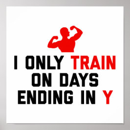 Póster Días de tren terminando Y cita de gimnasio