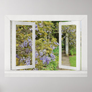 Póster Días de Verano - Vista de Ventana Abierta con Wist