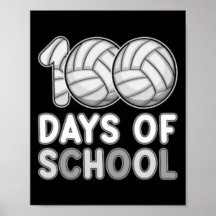 Póster Días De Voleibol Escolar 100° Día De Amor Escolar