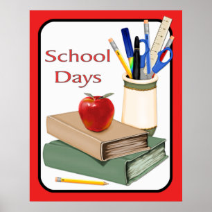 Póster Días escolares