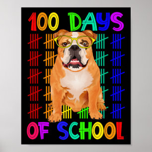 Póster Días Escolares: Bulldog Francés Con Gles Más Intel