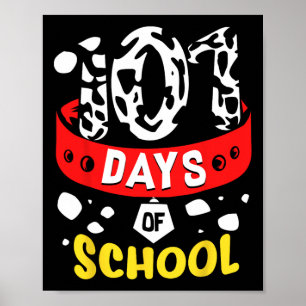 Póster Días escolares T Dalmatian Dog 100th Sayings