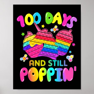 Póster Días Escolares Y El Pop Chica Unicornio