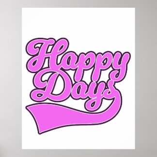 Póster Días felices