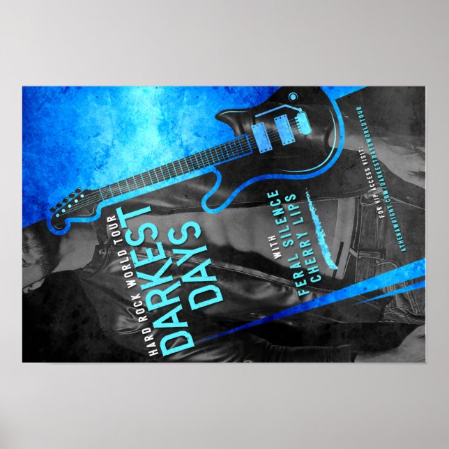 Póster Días más oscuros por el Poster de la gira mundial  (Frente)