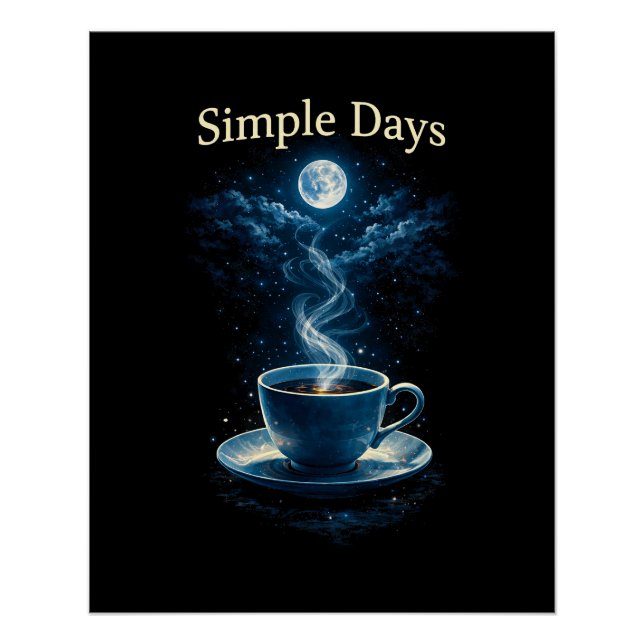 Póster Días Simples (Anverso)