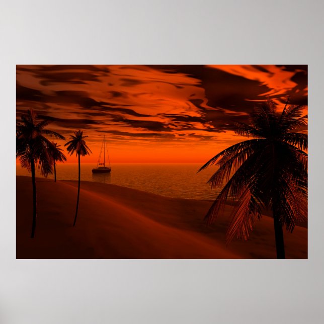 Póster Días tropicales (Frente)