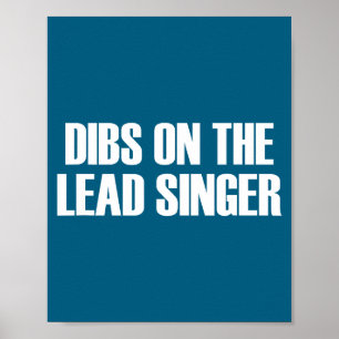 Póster Dibs en el cantante principal - Cita divertida de 