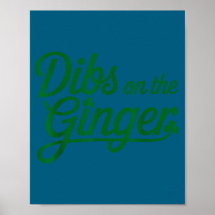 Póster Dibs en el pelirrojo día de san patricio Dibs en e