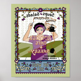 Póster Dibujar el Poster Line_A_8x10