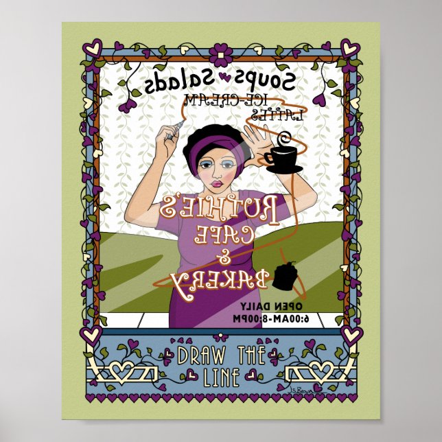 Póster Dibujar el Poster Line_A_8x10 (Frente)