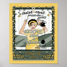 Póster Dibujar la línea_C_8x10