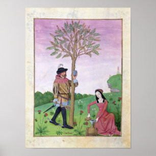 Póster Dibujar un savia de un árbol