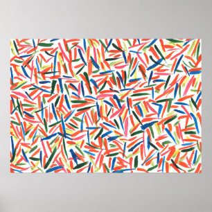 Póster Dibujo abstracto de acuarela