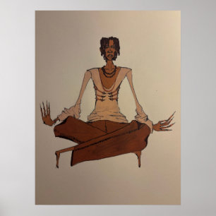 Póster dibujo acrílico