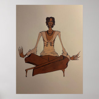 Póster dibujo acrílico