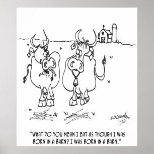 Póster Dibujo animado 3348 de la vaca