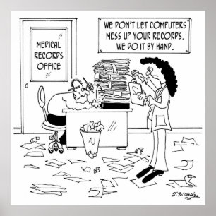 Póster Dibujo animado 7117 del hospital