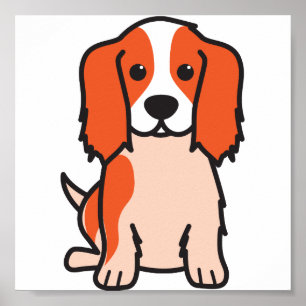 Póster Dibujo animado arrogante del perro del perro de