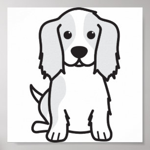 Póster Dibujo animado arrogante del perro del perro de