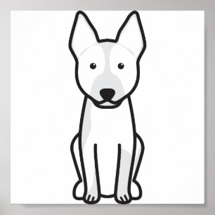 Póster Dibujo animado australiano del perro del ganado