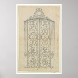 Póster Dibujo arquitectónico francés