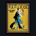 Póster Dibujo Art Deco "Footsoft" Music Print 12 x 16<br><div class="desc">Cubierta de la música de la hoja de decó cutáneo - 12 x 16</div>