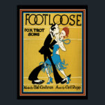 Póster Dibujo Art Deco "Footsoft" Music Print 12 x 16<br><div class="desc">Cubierta de la música de la hoja de decó cutáneo - 12 x 16</div>