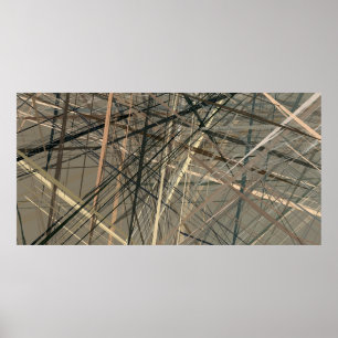 Póster Dibujo de aceite de estilo retro. ilustracion. Pai