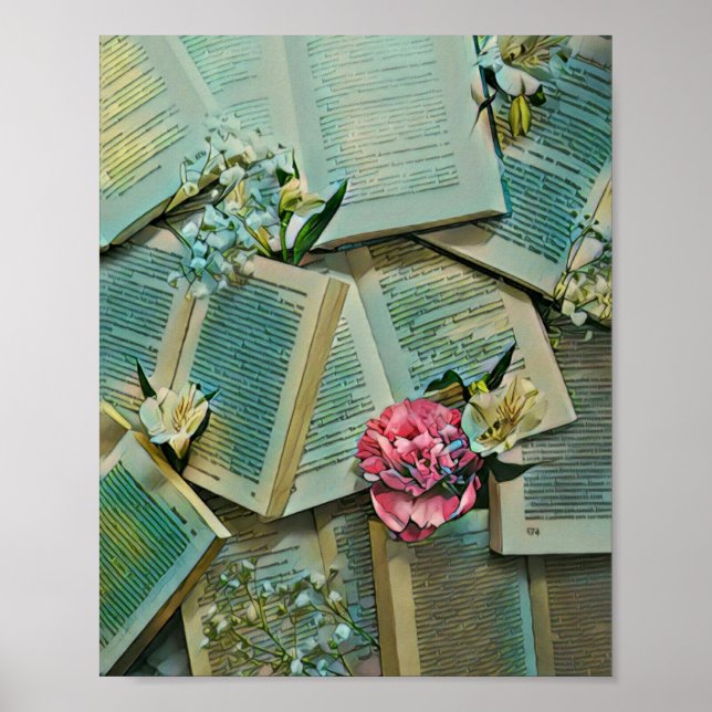 Póster Dibujo de amante de libros (Frente)
