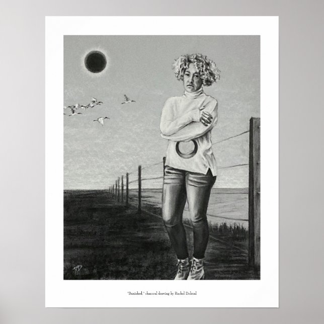 Póster Dibujo de carbón vegetal prohibido por Rachel Dole (Frente)