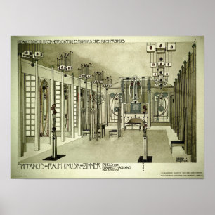Póster Dibujo de Charles Rennie Mackintosh 1901